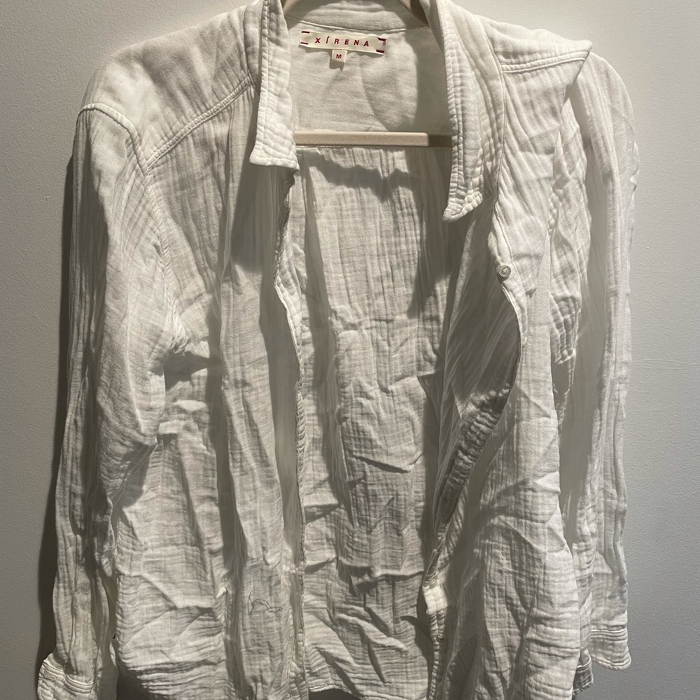 Xirena beau shirt. white button down. Medium.